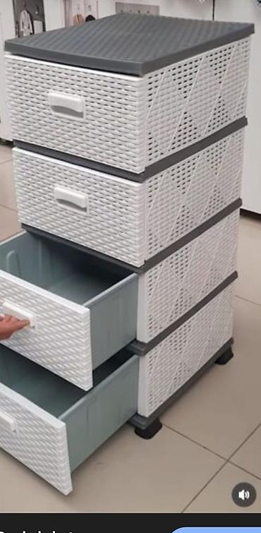 donuz sala: Material: möhkəm plastik, rattan toxuma effektli ön panellər - Rəng — 10