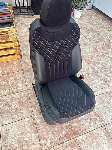 gx: Чехлы Кожаные, цвет - Серый, Volkswagen, Новый, Самовывоз — 4