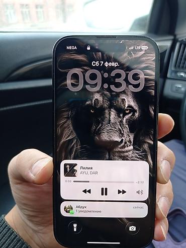 Apple iPhone: IPhone 14 Pro, Б/у, 256 ГБ, Черный, Зарядное устройство, Защитное стекло, Чехол, 76 % — 2