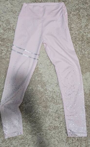 tregeri za ski pantalone: S (EU 36), Likra, bоја - Roze, Prugasti, Tufnasti