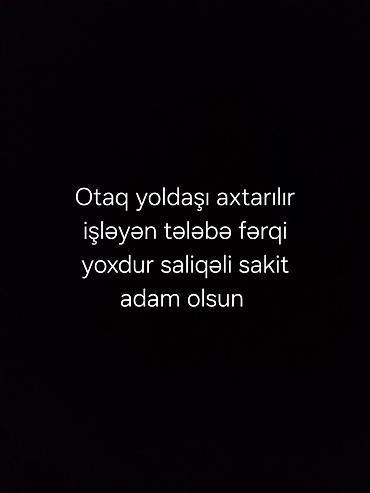 Otaqlar: Otaq yoldaşı tapıldıqdan sonra evi mən tapacam metro ətrafında,o — 1