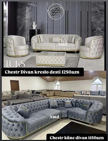 Masa və oturacaq dəstləri: Masa və 6 stul dəsti – Xmd • Komplekt: 1 yemək masası + 6 ədəd stul — 127