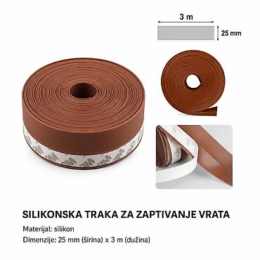 KMT Silikonske zaptivke za vrata i prozore – braon Opis: - Praktična
