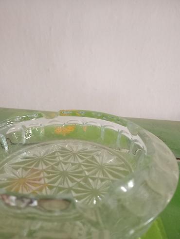 Наборы посуды: Стеклянный набор для сервировки: пепельница и секционная тарелка - — 4