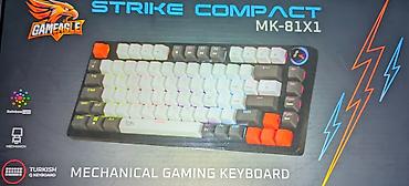 komputer cantasi: GameEagle Strike Compact MK-81X1 – mexaniki oyun klaviaturası - 75% — 3