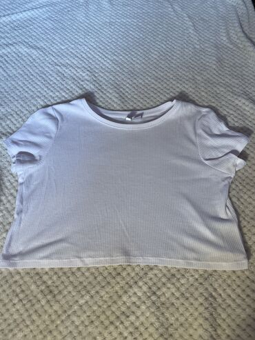 kratke majice i šortsevi za fitnes: H&M, S (EU 36), Jednobojni, bоја - Bela
