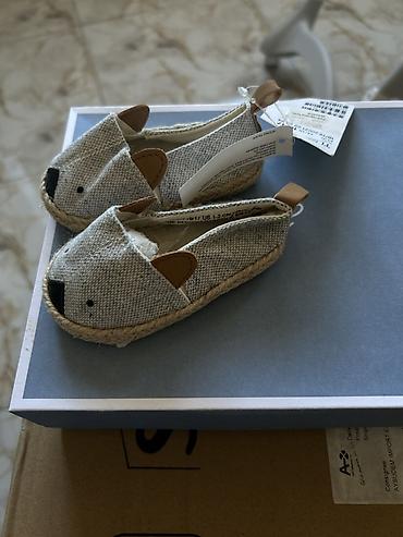 Детская обувь: Uşaq espadril ayaqqabıları - Model: heyvan üzü dizaynlı (qulaq və — 1