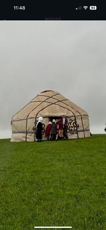 Аренда юрт: Аренда юрты, Каркас Деревянный, 75 баш, С полом, Стол, Стулья — 7