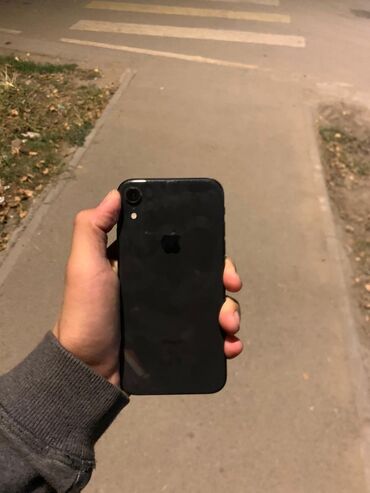 айфон 11 ош: IPhone Xr, Колдонулган, 128 ГБ, Кара, Каптама, 81 %