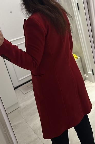 rus qizili eyari: Palto, Zara, XS, rəng - Qırmızı — 6