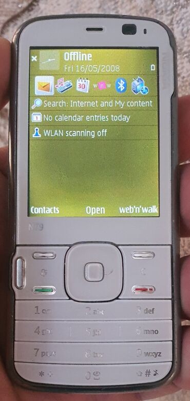 klassik telefon zengleri: Nokia N79, < 2 GB Memory Capacity, rəng - Ağ, Düyməli