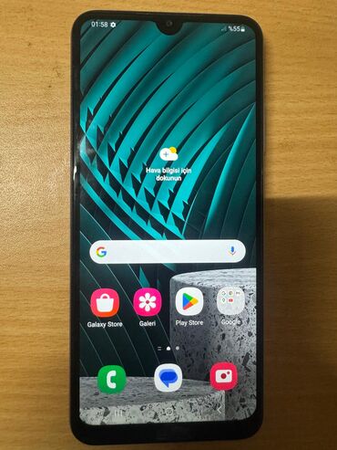 Samsung: Samsung Galaxy A22, 128 GB, rəng - Bənövşəyi, Barmaq izi, Face ID