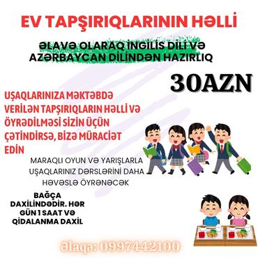 mektebeqeder hazirliq kurslari vakansiya: Gəncə . şəhi̇d və qazi̇ ai̇lələri̇nə güzəşt olunur. Artıq qruplar