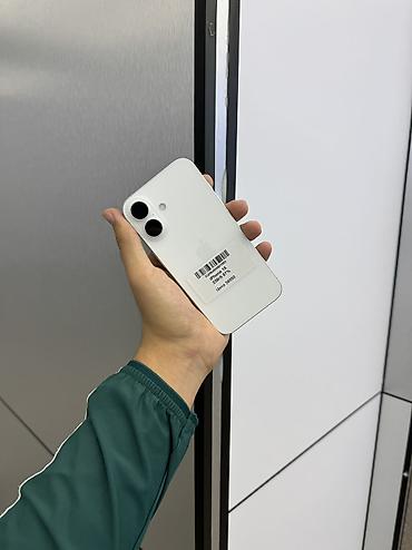 IPhone 16, Б/у, 256 ГБ, White Titanium, Защитное стекло, Чехол, В рассрочку, 87 %