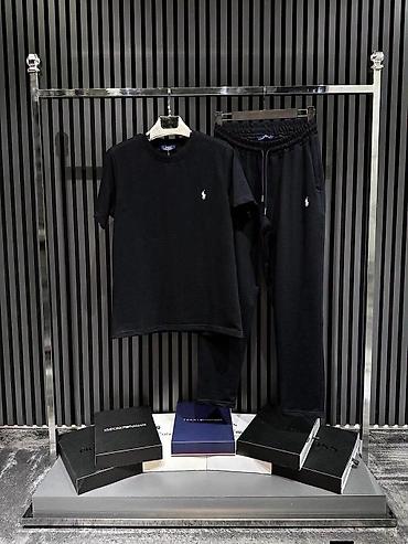 chanel dzemper: Muški komplet majica + trenerka (gornji deo kratkih rukava i donji — 4