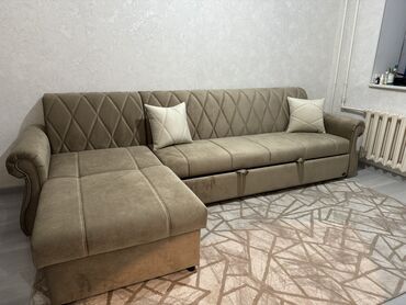отдам диван: Гарнитур для зала, цвет - Серый, Новый