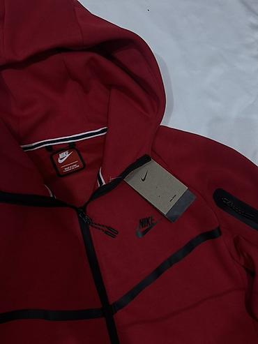 nike tech flece: Мужская толстовка, L, Nike, Новый, цвет - Красный, Самовывоз — 2