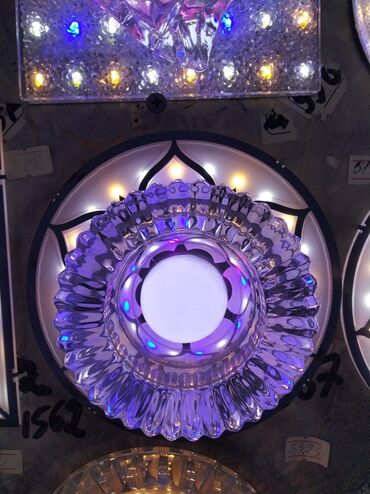 Bitkilər üçün dibçəklər: Çılçıraq, 1 lampa, Xrustal