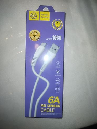 Məhsul: 6A Fast Charging Cable – Model SA-044 - Konnektorlar: USB-A →