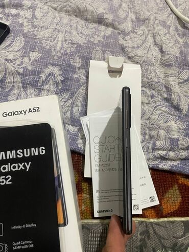 zarjadka galaxy: Samsung Galaxy A52, Б/у, 32 ГБ, цвет - Черный, 2 SIM