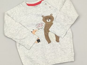 bawełniane bluzki z krótkim rękawem: Sweatshirt, 1.5-2 years, 86-92 cm, condition - Very good