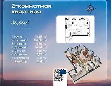 жк монблан: Строится, Элитка, 1 комната, 55 м² — 5