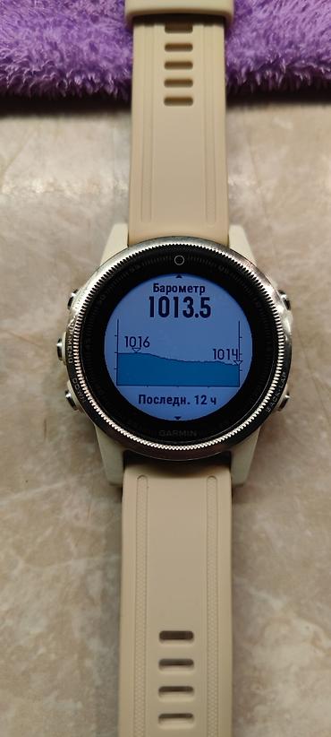 Garmin: Garmin Fenix 5S, бежевый ремешок Спортивные GPS‑часы для бега, вело — 7