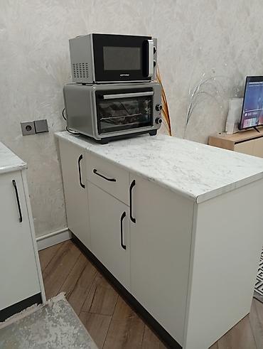 Ev üçün mebel: Ağ rəngdə müasir mətbəx mebeli dəsti yenidi 5 aydl qurasdrllb - L — 4