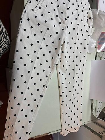 Брюки ZARA в горох Надеты были один раз. - Модель: зауженные к низу
