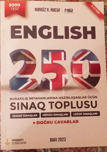 ingilis dili 9 cu sinif sinaq: Ingilis dili sınaq toplusu 250