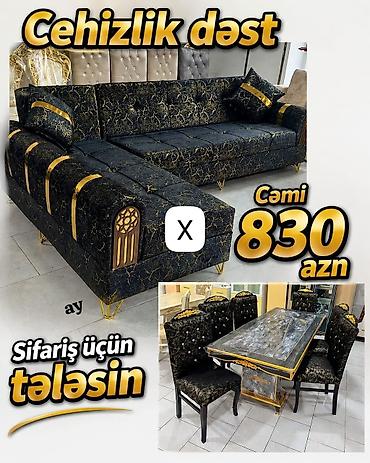 Cehizlik dəst – qonaq otağı üçün uyğun kombinə edilmiş mebel paketi