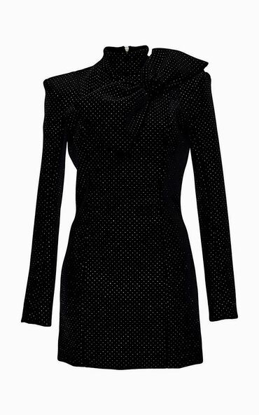 Haljine: 2XL (EU 44), bоја - Crna, Koktel, klub, Kratkih rukava — 25