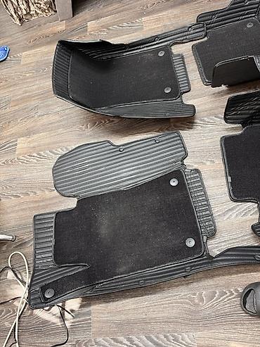 Полики: 5D Экокожа Полики Для салона Mercedes-Benz, цвет - Черный, Б/у, Самовывоз — 6