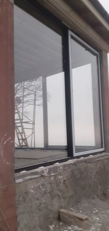 Plastik pəncərələr: Yeni İkiqat şüşə paketi Plastik pəncərə, Еni: 350 sm, Uzunluğu: 300 sm, Pulsuz quraşdırma — 4