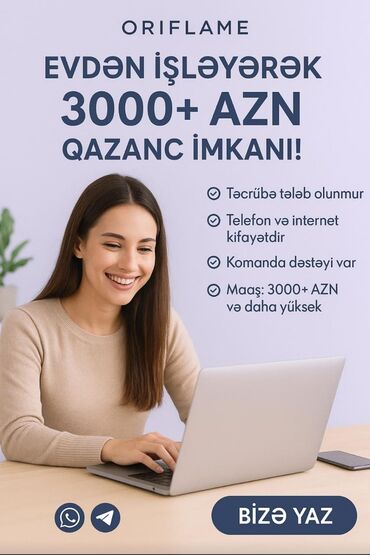 Gözəllik Salonları: Marketoloq tələb olunur, Onlayn iş, 30-45 yaş, Təcrübəsiz