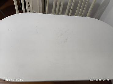 Чехлы для мягкой мебели: Срочно!Срочно стол,6 штук стульчиктери менен сатылат б/у чехолдору — 12