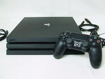 PS4 (Sony Playstation 4): Sony PlayStation 4 Pro (model 7216B), u odličnom stanju. Rezolucija — 17