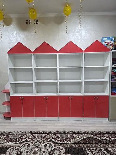 Балдар гарнитурасы, Жаңы, Кыздар үчүн, ДСП, түсү - Кызыл, Акысыз жеткирүү