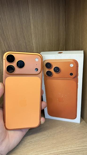 IPhone 17 Pro Max, Б/у, 256 ГБ, Оранжевый, Защитное стекло, Чехол, Коробка, 100 % at lalafo.kg IPhone 17 Pro Max, Б/у, 256 ГБ, Оранжевый, Защитное стекло, Чехол, Коробка, 100 %