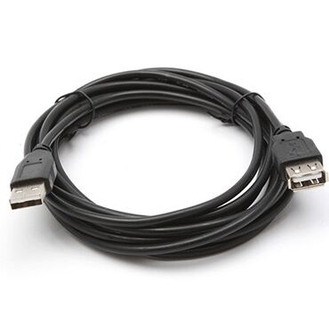 купить запчасти для компьютера: Кабель black USB male to female extension cable 3m Art 1990 Для