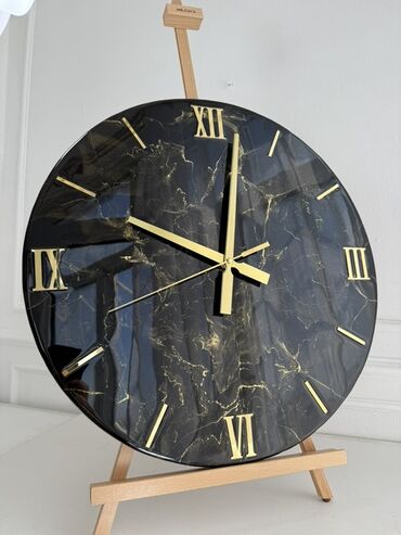 электронные часы настенные: Настенные часы ручной работы на заказ в стиле «черный мрамор» с
