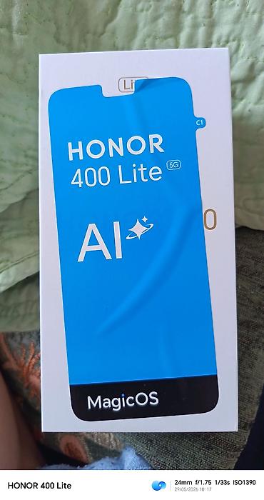 honor pad 10 kontakt home: Honor 400 Lite, 256 GB, rəng - Boz, Barmaq izi — 8