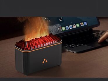 Часы для дома: Alov effekti verən dekorativ stolüstü LED cihaz - Realistik alov və