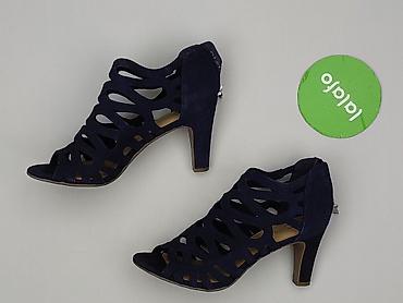 azuree buty: Sandały damskie, rozmiar 37 — 3