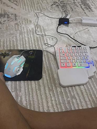notebook: Игровой набор для ПК/консоли: одноручная клавиатура + проводная мышь + — 1