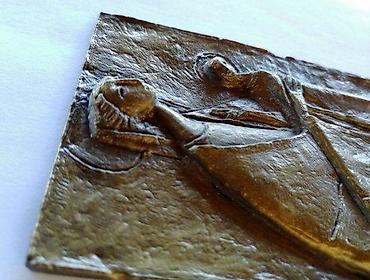 Stilske umetničke slike: Prof. ERVIN HUBER Bronza Bogorodice s detetom. Prof. Erwin Huber — 6