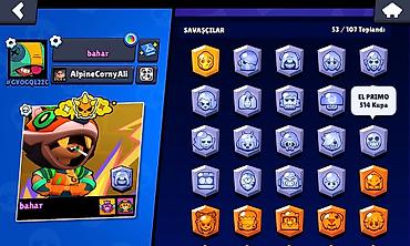 oyun hesap satis: Məhsul: Brawl Stars oyun hesabı Xüsusiyyətlər: - Kupa: 20,722+ - — 3