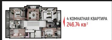 снять частный дом с последующим выкупом: 4 комнаты, 247 м², Элитка, 1 этаж, ПСО (под самоотделку)