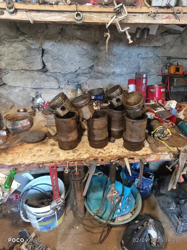 Биология: Dizel mühərrik üçün piston və silindr qolları dəsti - 4 ədəd piston