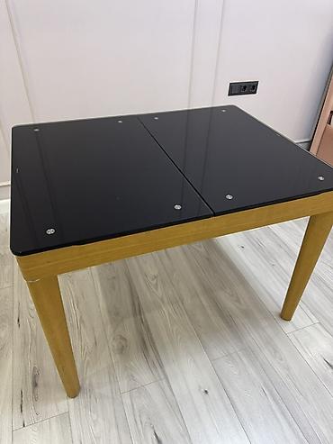id store: Стол трансформер Для кухни, Раскладной стол, цвет - Черный — 2